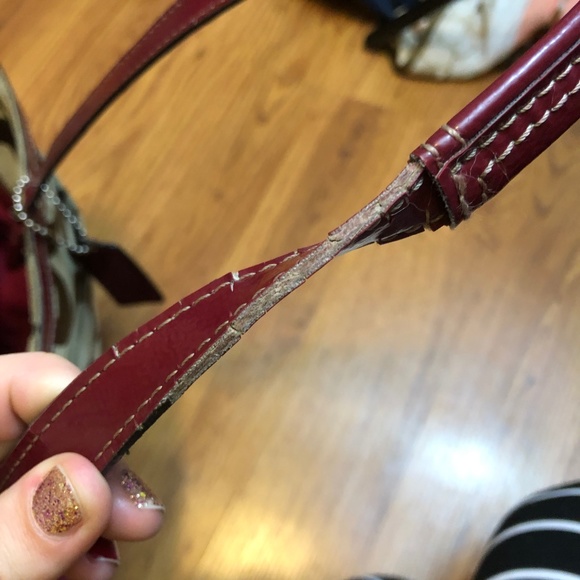 Coach Red & Brown Diaper Bag - Picture 8 of 8